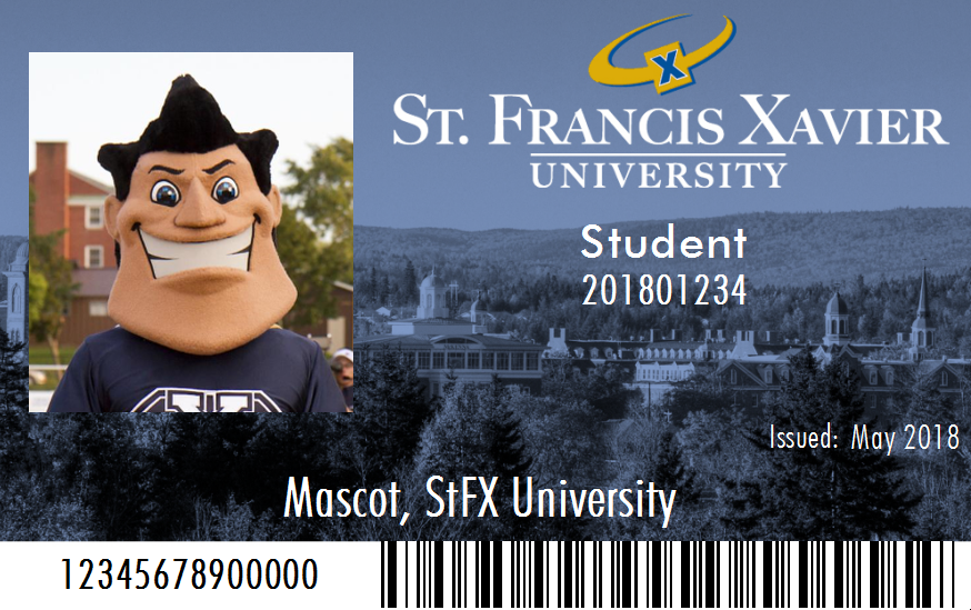 Example of a StFX ID Card