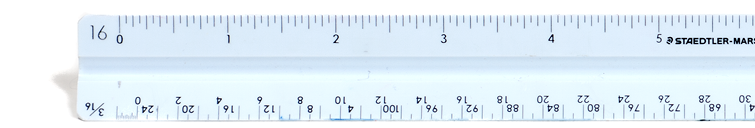 Architect's scale ruler