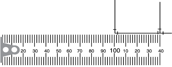 Tape measure use demonstrating using 100 mm as reference point instead of 0 mm