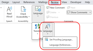 Displays the process of adding more languages to the document, ensuring accurate language recognition and improved accessibility for multilingual content.