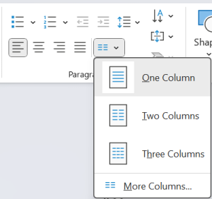 Demonstrates the process of creating columns using built-in features.